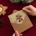 11.5x2.5cm Recycled Craft Paper Greeting Card