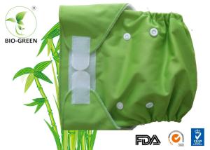 Quality AIO Design Washable Organic Cloth Diapers , Green Reusable Organic Fitted Diapers wholesale