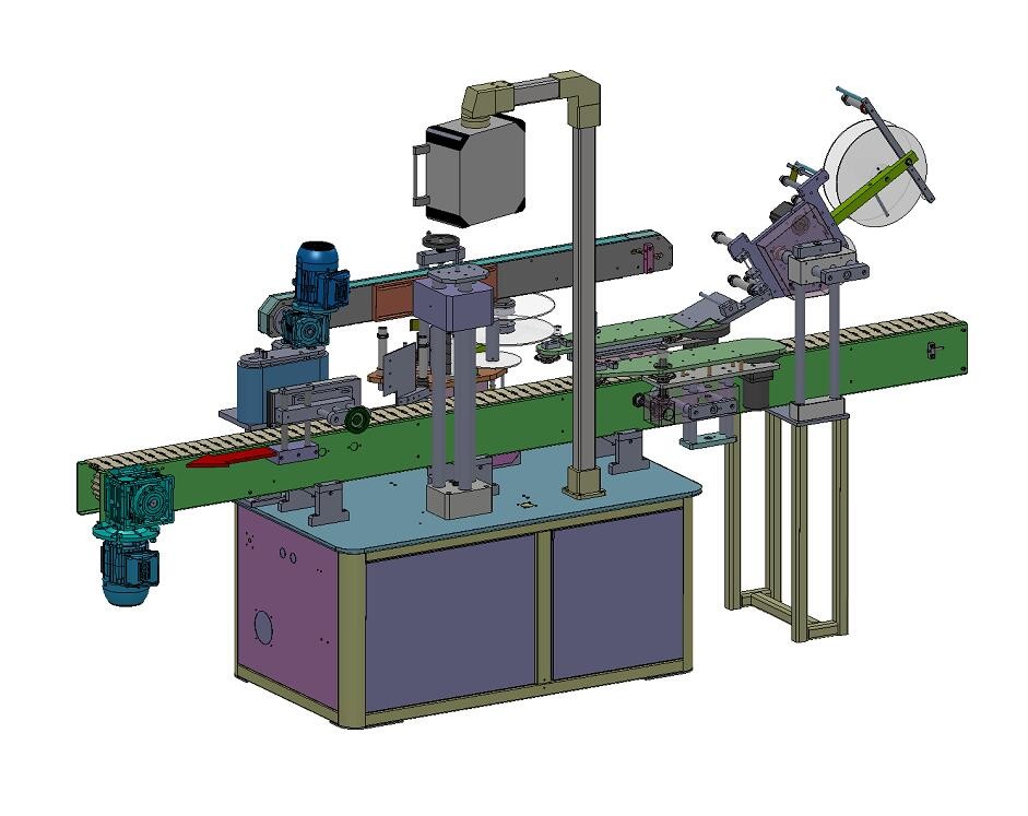 380V Chewing Gum Bottle Two Side Labeling Machine Automatic Pallet Label Applicator
