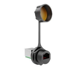 Quality M20 Panel RJ45 Signal Cable Connector Waterproof 180 Degree Crystal Aviation Plug wholesale