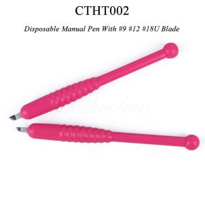 Quality Microblading Disposable Manual Tattoo Pen With #9 #12 #18U Blade wholesale