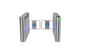 Quality Stainless Steel And Acrylic Arm Pedestrian Swing Gate Wide Passage 1200mm Available wholesale