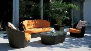Quality 4pcs cheap hotel rattan sofas wholesale