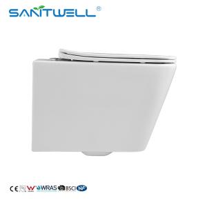 Quality Sanitary Ware Rimless Wall Hung Toilet Flush Toilet One Piece Toilet WC Bathroom sinks wholesale