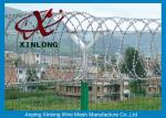 Professional Razor Blade Wire , Security Barbed Wire PVC Coated Steel