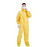 65gsm Hazmat Coverall Suit , Chemical Resistant Coveralls silicon free