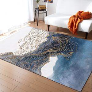 Quality Marble living room carpet, bedroom, dining room floor mat size can be customized wholesale