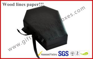Quality Customized Wood Paper Apparel Gift Boxes , Jewellery Package With Metal Lock wholesale