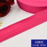 Herribone Design Cotton Ribbon Purple Orange Cotton Twill Tape