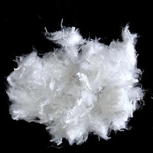 Quality Siliconized Recycled PSF Fiber , Soft Super Short Fiber 0.5D×12mm wholesale