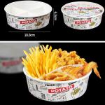 Customized Fast Food Packaging Box for Burger and French Fry in Recyclable