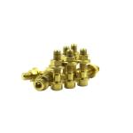 Flange Head Titanium Wheel Hub Bolt Screw M7 27mm Golden Color