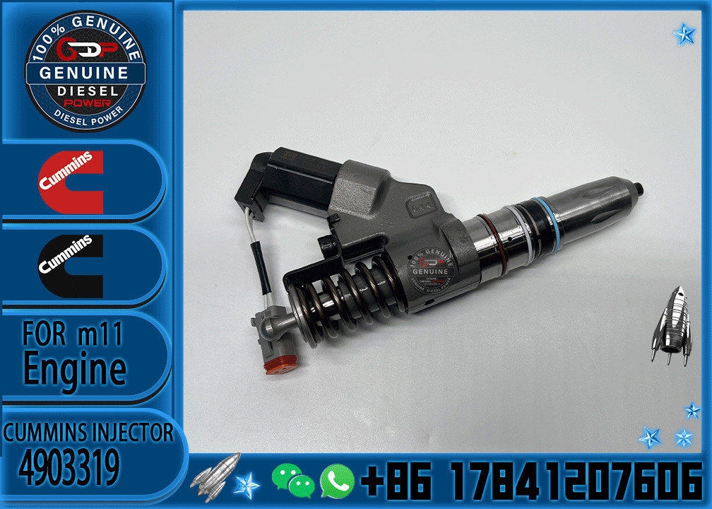 Huida original DL900A bulldozer ISM11 engine 4903472 4026222 fuel injector 4903319 used in Cummins