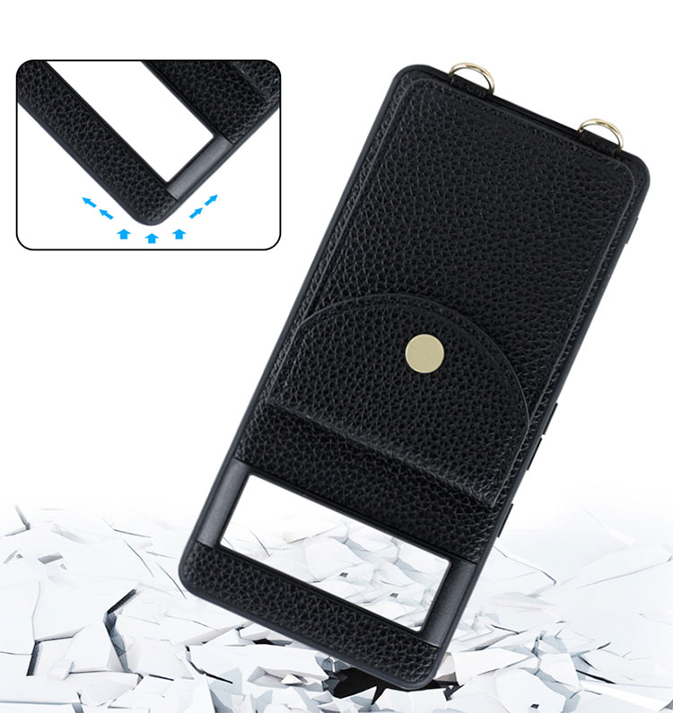 OEM/ODM Leather Texture Shockproof Stand Holder Phone Case for Google Pixel 7 Pro 5G
