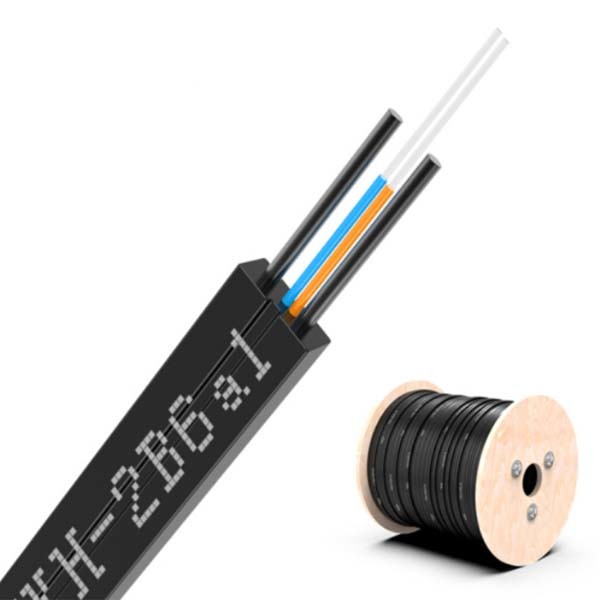 2 Core LSZH Sheath GJXH FTTH Fiber Optic Cable Single Mode