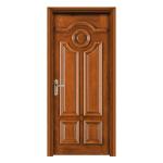 Rustic Mahogany Solid Wood Bedroom Door 210cm Environmentally Friendly