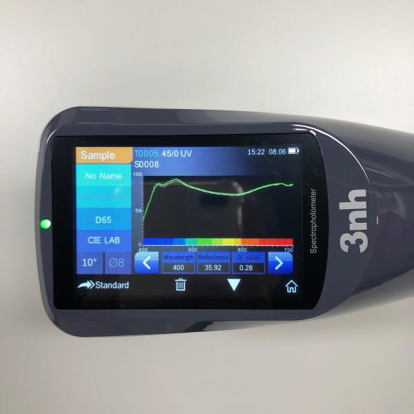YS4560 45/0 Hunter Lab Spectrophotometer Dual Apertures 8/4mm For Color