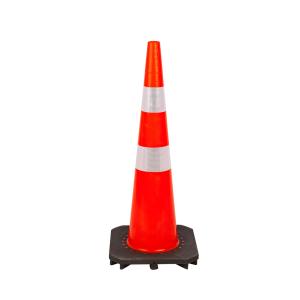 Quality 36&quot; Slim Line Orange Traffic Cone Black Base wholesale