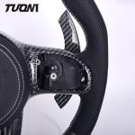 Silver Carbon Fiber Mercedes Benz Steering Wheel Perforated Leather Northern
