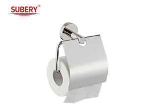 Quality bathroom set 304SUS toilet paper roll holder tissue paper holder with lid wholesale