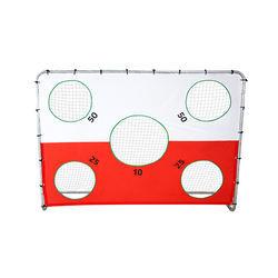 Quality Portable Red and white Professional Outdoor soccer &amp; football training goal net with target shot for children and adult wholesale