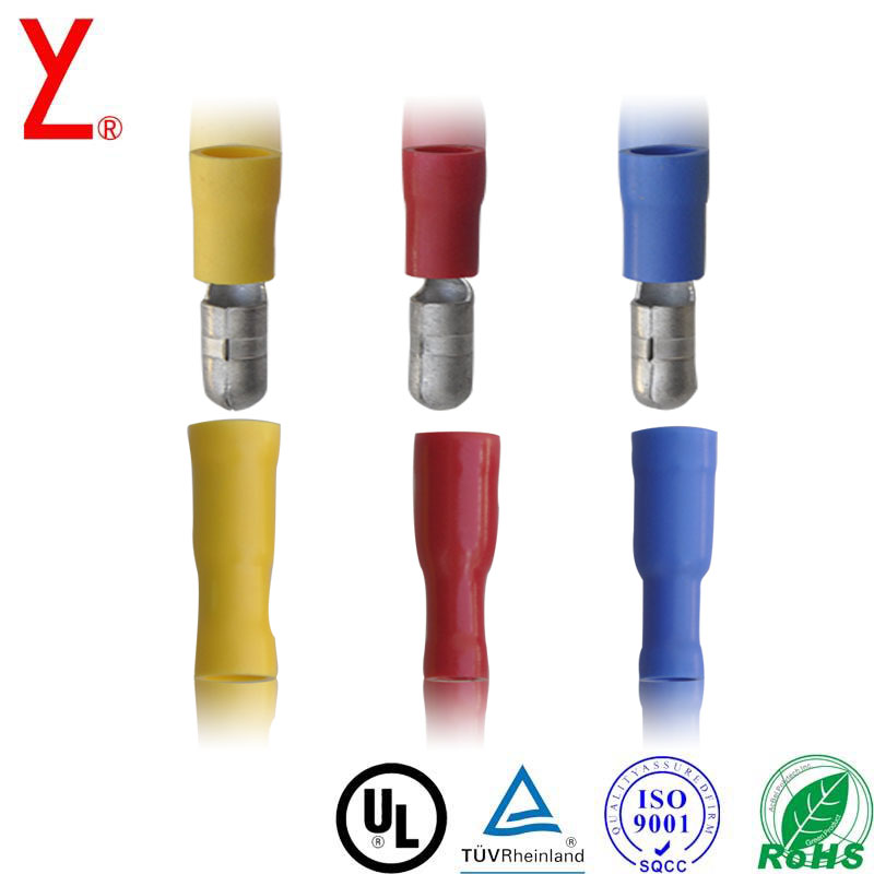 ISO9001 Non Insulated Cord End Terminals Nickel Plated Pure Copper