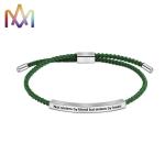 Engraved SS304 Woven Friendship Bracelet 50MM