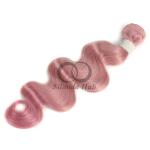 Pink Body Wave Remy Human Hair Bundles Sew In Weave Bundles Brazilian Bundle