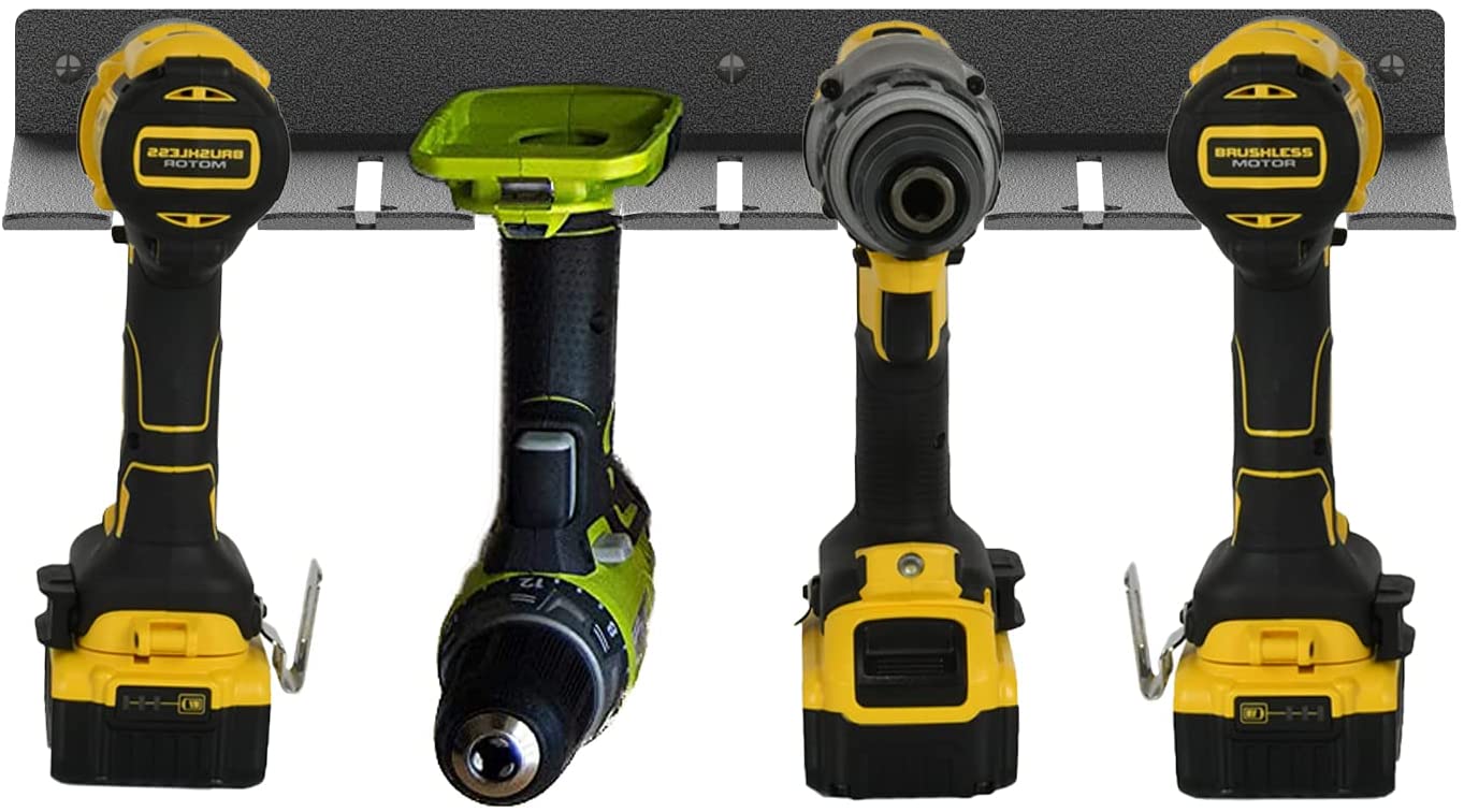 Electric Drill Storage Shelf Rack for Wall Mounted Power Tool Steel Organizer Shelf