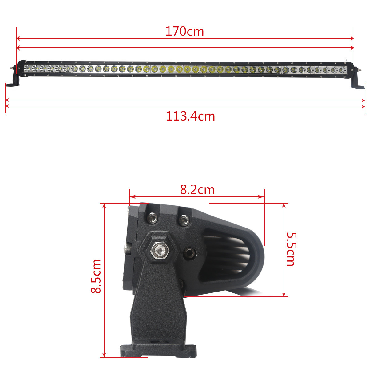 F Style 200W 5W 40LED CREE LED LIGHT BAR 6000K 10-30V Spot beam, Flood Beam, Combo Beam