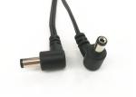 Right Angle Industrial Wire Harness Dc Power Cord Cat5e Utp 26awg / 4p Gy Jacket