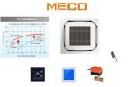 1200CFM, 2-TUBE round flow ceiling suspended fan coil unit chilled water units