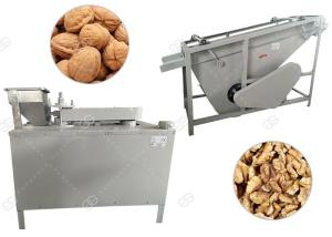 China Automatic Black Walnut Cracking Machine Shelling Line Stainless Steel on sale