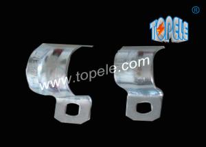 Quality 1/2 - 4 Inch , IMC Conduit And Fittings Zinc Plated Steel conduit strap / One Hole Conduit Pipe Clamp wholesale