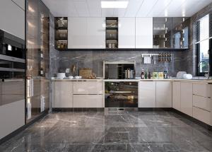 Quality Solid Wood Kitchen Furniture Modular Kitchen Cupboard Cabinet Customized wholesale