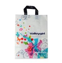 Quality MDPE Loop Handle Carrier Bags 300mm 70cm Clear Shopping Bag wholesale