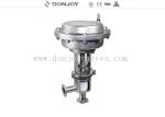 Stainless steel sanitary diaphragm regulating pneumatic reversing valve with