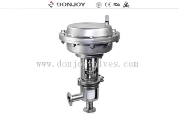 Stainless steel sanitary diaphragm regulating pneumatic reversing valve with