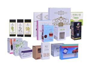 Quality Custom Printed 375gsm Skincare Paper Box Holographic Cosmetic Packaging Paper Box wholesale