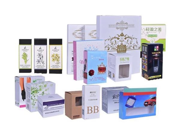 Custom Printed 375gsm Skincare Paper Box Holographic Cosmetic Packaging Paper