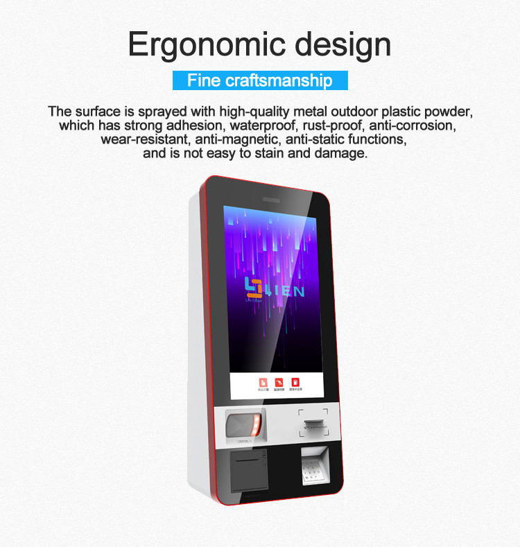 Self Service Checkout Machine Payment Terminal Kiosk With 1D / 2D Barcode Scanner