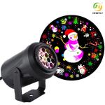 Laser Snowflake Projection Landscape Lamp 16 Patterns For Christmas Holiday