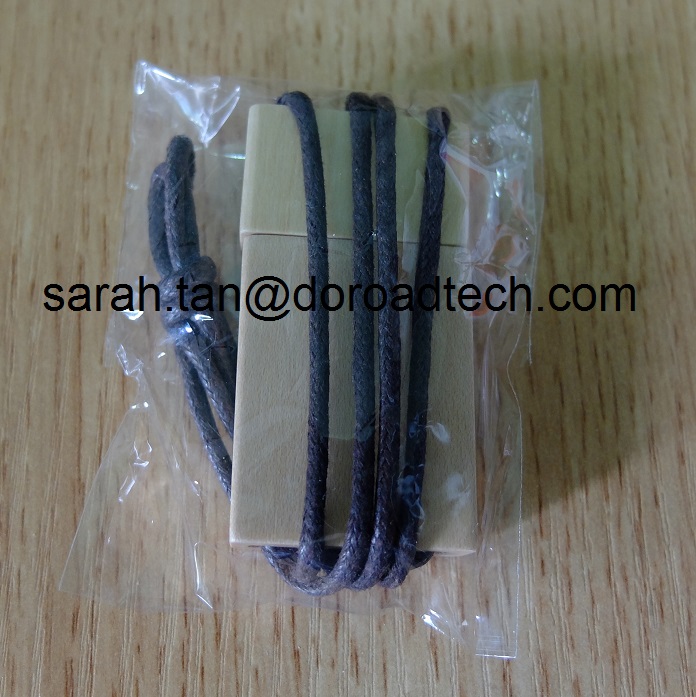 Wooden USB Flash Drives, Wood USB Memory Sticks, USB Pen Drive with String