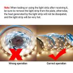 Dimmer Support 5v 8mm 120leds 3000K Warm White Flexible Electroplate Led Strip