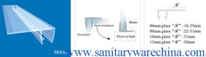 Quality Sealing Strips/waterproof strips/shower door seals/PVC Seal 004A1 wholesale