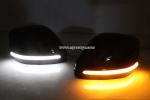Nissan Patrol Flowing LED Side RearView Mirror Black Cover Replacement Turn