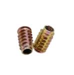 BS Wood Insert Lock Nut M8 Nuts Flat Head Trapezoid For Wood Furniture