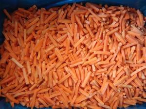 Quality IQF Frozen Carrot Julienne, Strip, 4 * 4 * 30, 4 * 4 * 50 wholesale