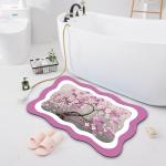 Toilet Kitchen Bathroom Waterproof Carpet Technology Velvet Cartoon Floor Mat