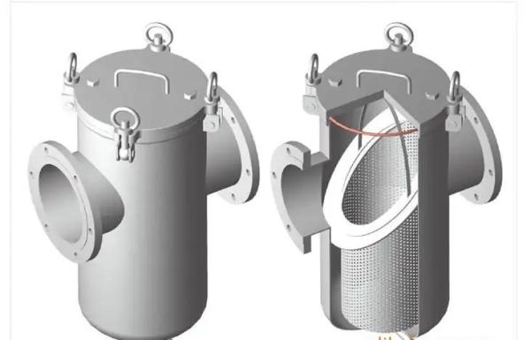Vertical High Flow Filter Housing 3 Inch 2 Inch Stainless Steel Strainer Basket